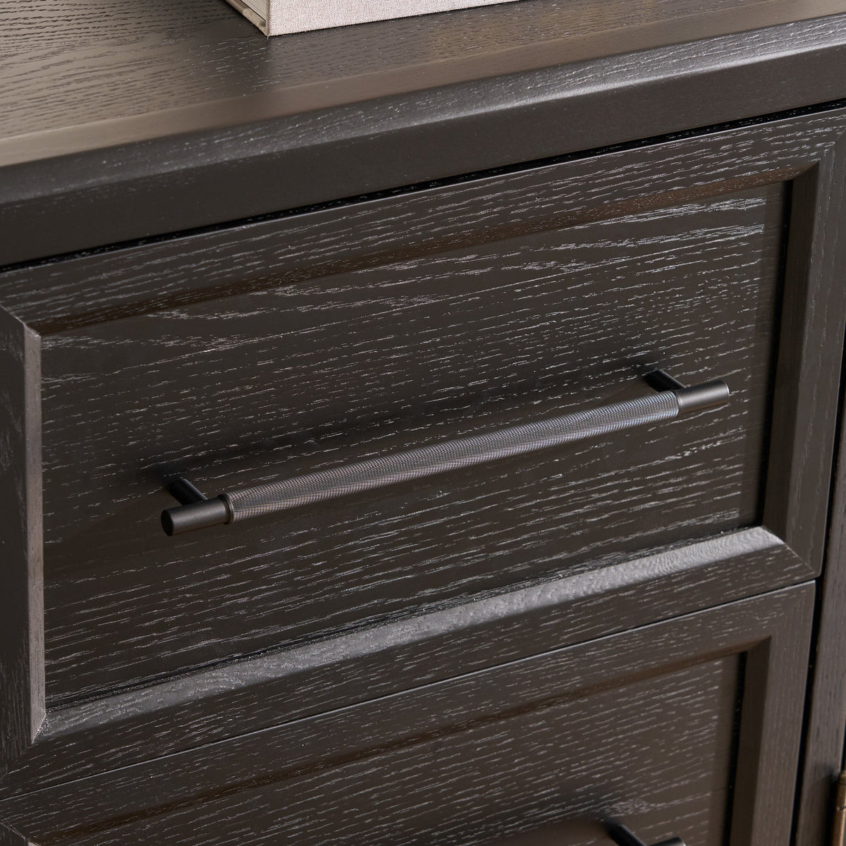 Elowen 80" Black Oak Media Console