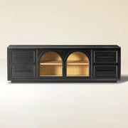 Elowen 80" Black Oak Media Console