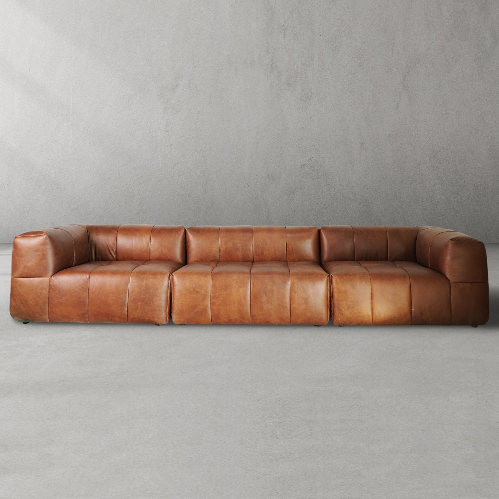 Yosemite Burnished Cognac Sofa 160"W