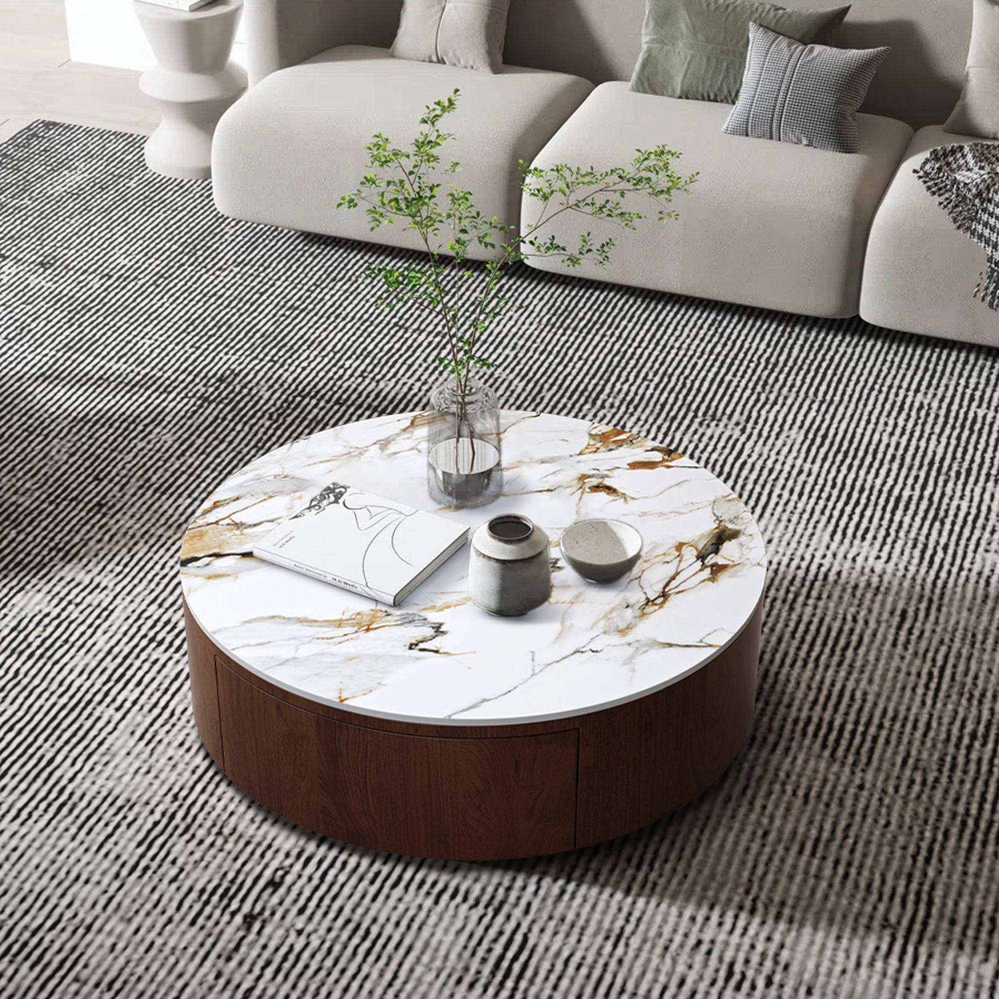 Pinney Round Coffee Table 35"